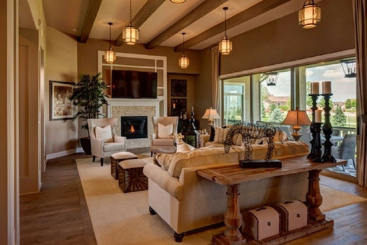 Toll Brothers model great room in Anthem Ranch