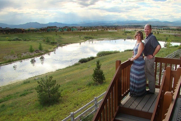 Family in new home in Anthem