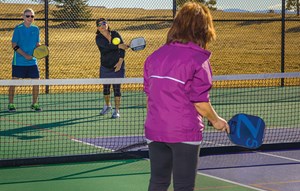 Pickleball courts in Anthem Ranch 55 Plus community Broomfield, CO
